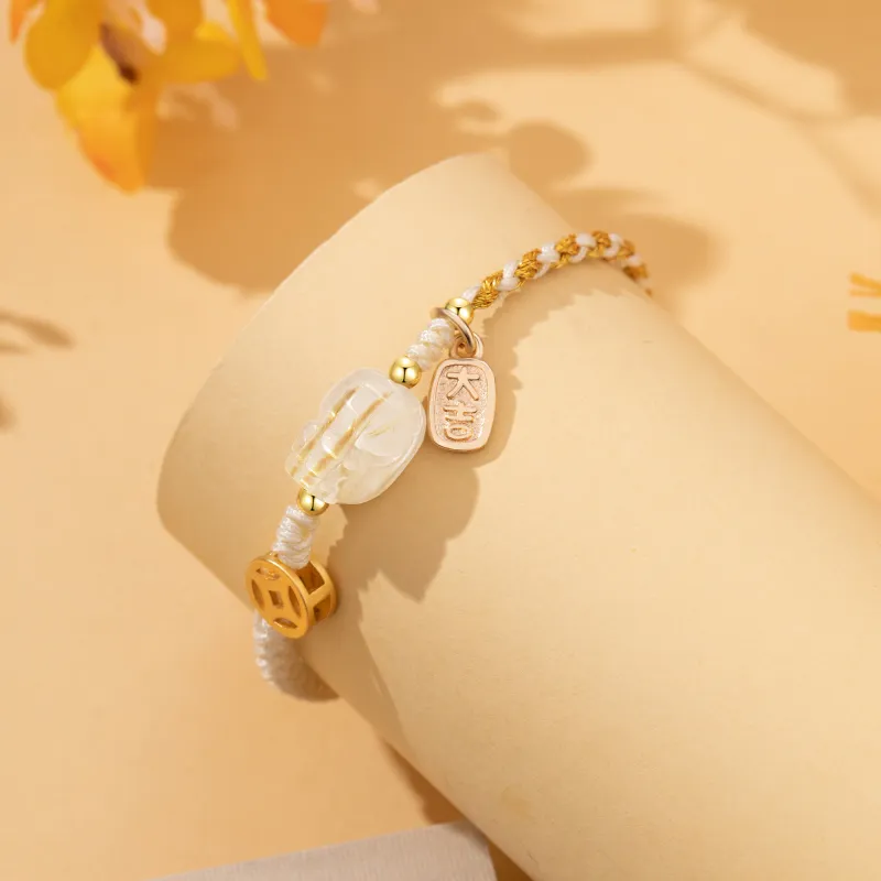 Huaying Rutilated Quartz Bracelets Unisex Good Luck-6