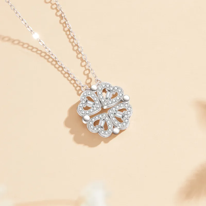 Huaying S925 Silver Comes With Necklace For Girl Women's Good Luck-5