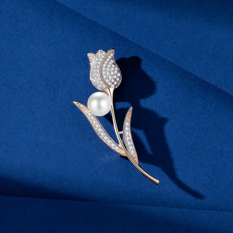 Huaying Zircon Brooches Women's-6