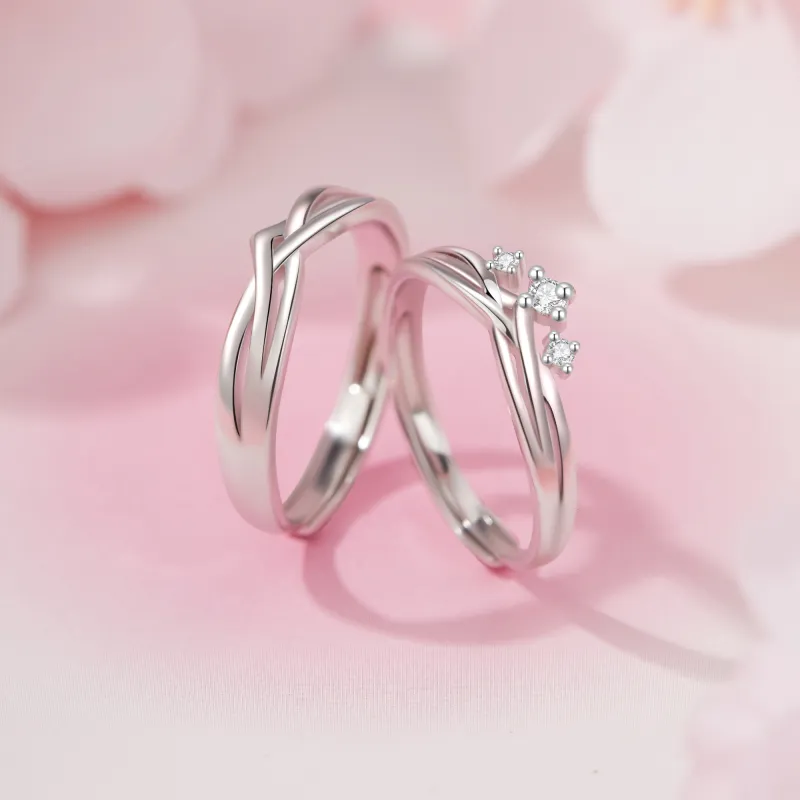 Huaying 925 Sterling Silver Rings Unisex-1