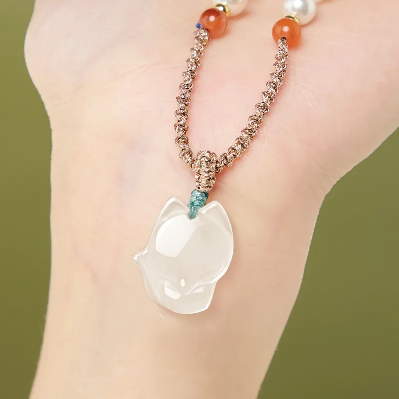 Huaying Chalcedony Necklaces Women's-2