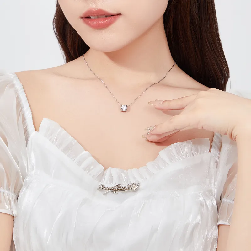 Huaying 925 Sterling Silver Necklaces Women's-9