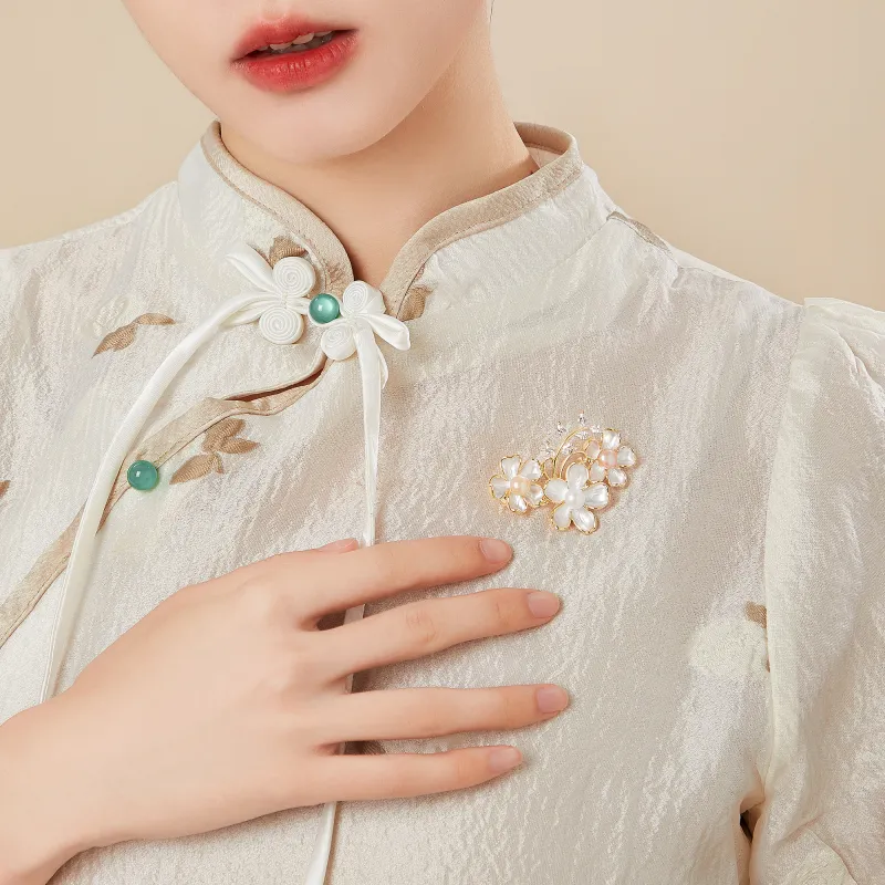 Huaying Copper Brooches Women's-1