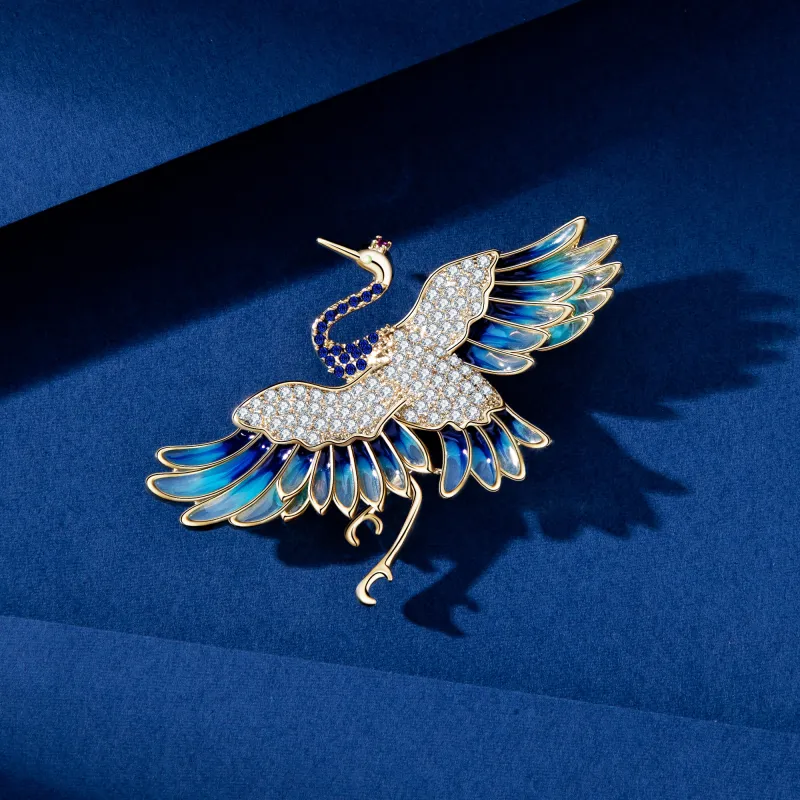 Huaying Zircon Brooches Women's-5