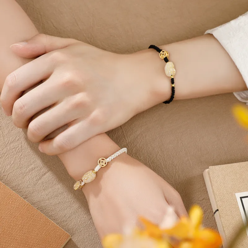 Huaying Rutilated Quartz Bracelets Unisex Good Luck-12