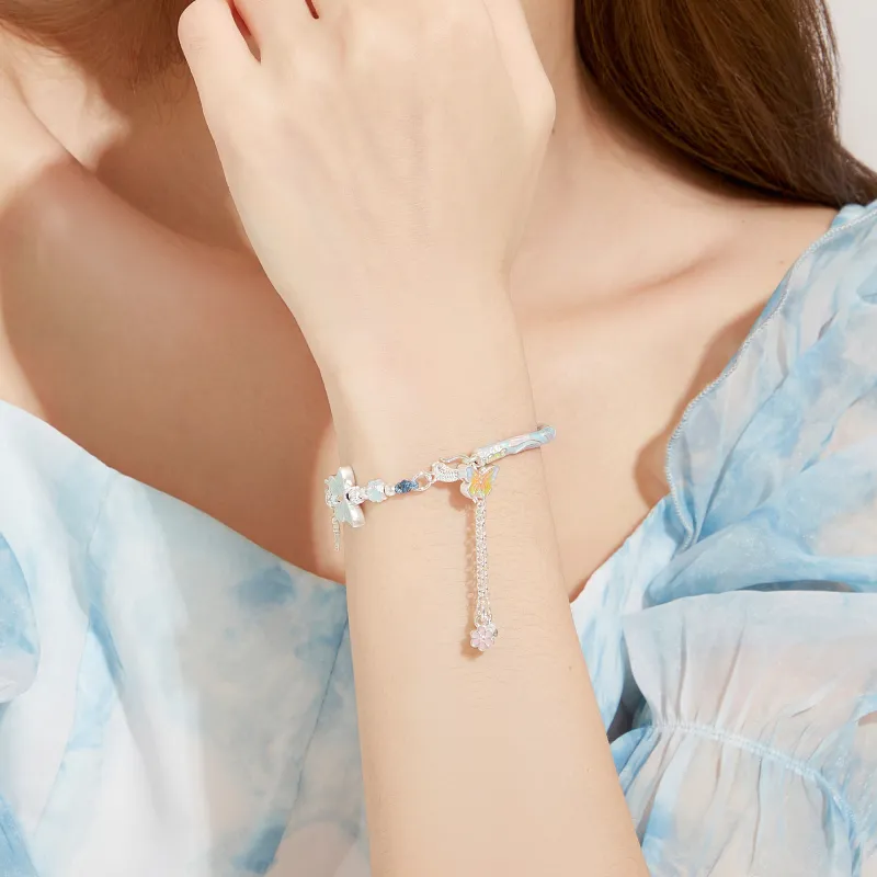 Huaying Sterling Silver Main Body Bangles Women's-2