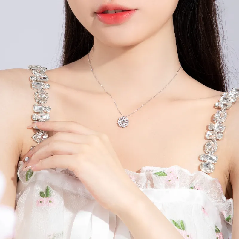 Huaying S925 Silver Comes With Necklace For Girl Women's Good Luck-3