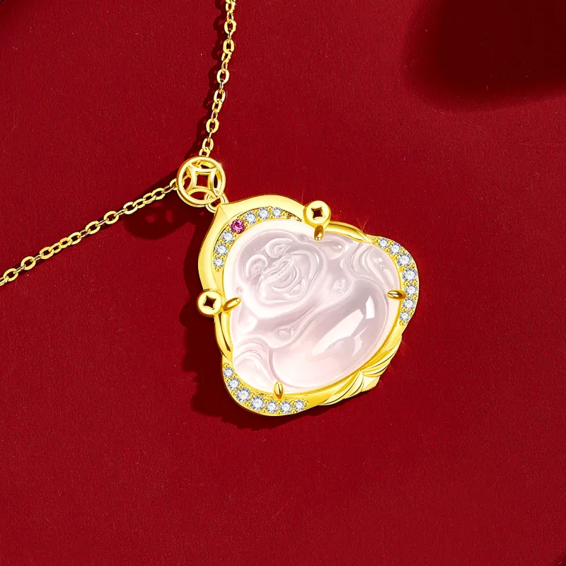 Huaying S925 Silver Necklace For Women's Women's Good Luck-2
