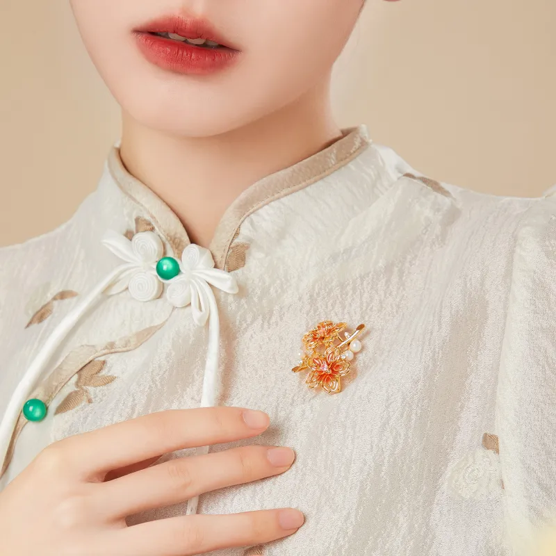 Huaying Pearl Zircon Brooches Women's-1