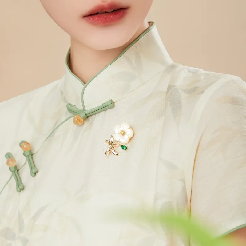 Huaying White Mother Of Pearl Brooches Women's-6