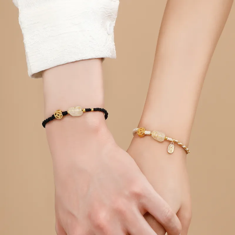 Huaying Rutilated Quartz Bracelets Unisex Good Luck-14