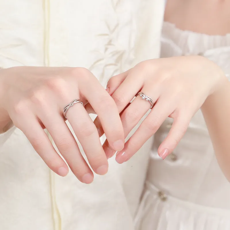 Huaying 925 Sterling Silver Rings Unisex-2