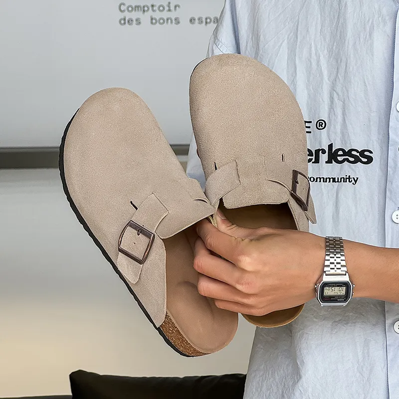 SOBB Cork Sole Slide Slippers Unisex-4