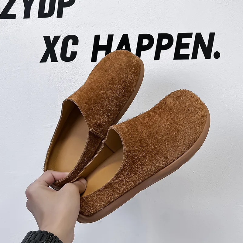 SOBB Rubber Sole Abrasion Resistant Slip Resistant Closed Toe Slippers Men's-35