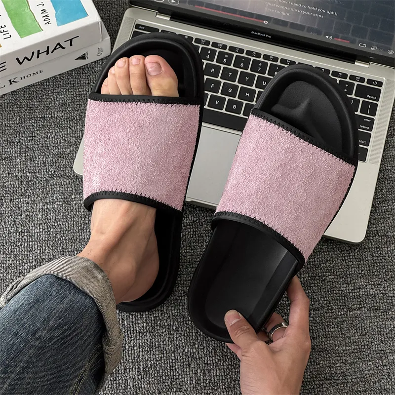 SOBB Slip Resistant Abrasion Resistant Cushioning Slide Slippers Men's-23