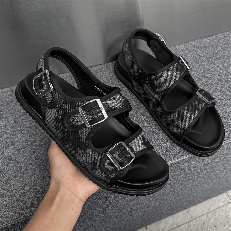 SOBB Beach Sandals Men Black-4