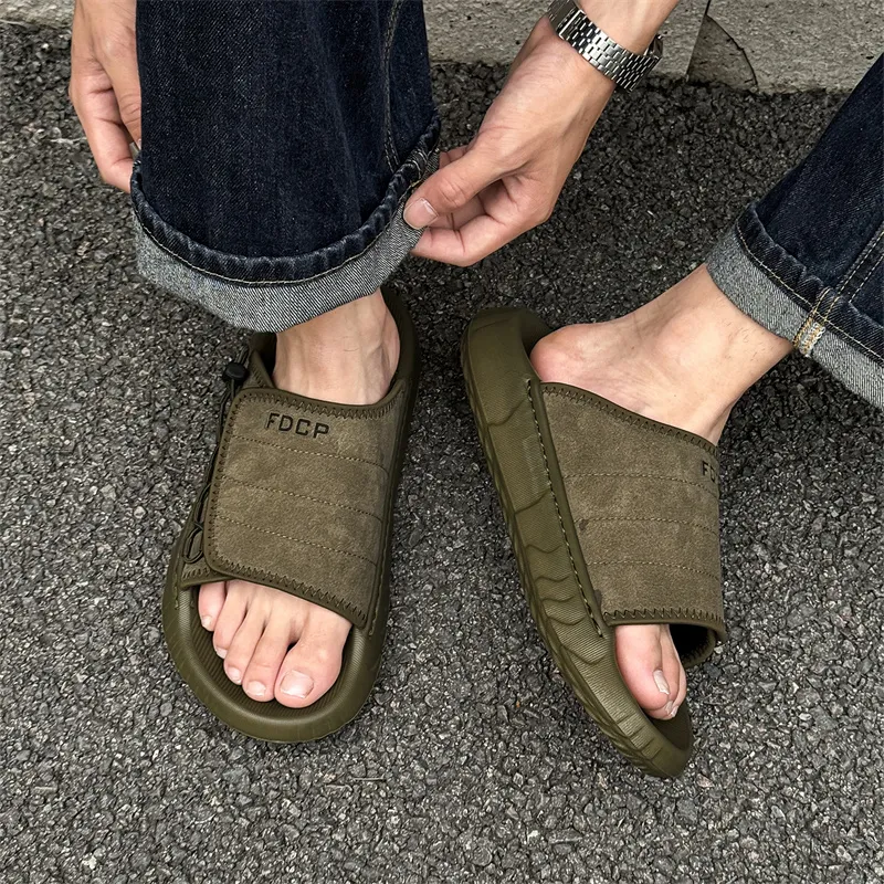 SOBB Slide Slippers Men's Olive Green-1