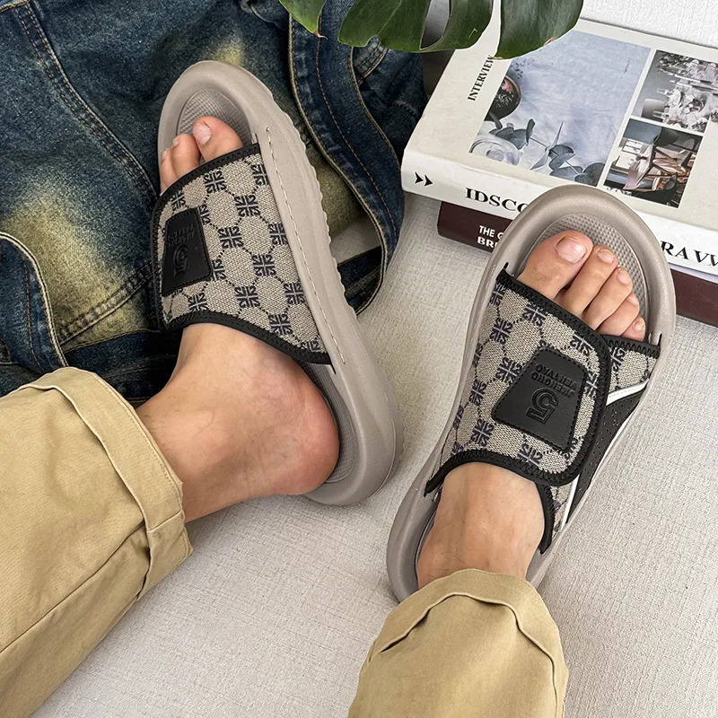 SOBB Rubber Sole Slip Resistant Abrasion Resistant Cushioning Slide Slippers Men's-7