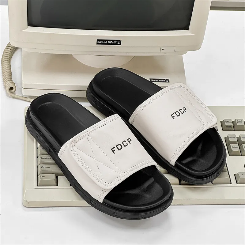 SOBB Rubber Sole Slip Resistant Abrasion Resistant Cushioning Slide Slippers Men's-6