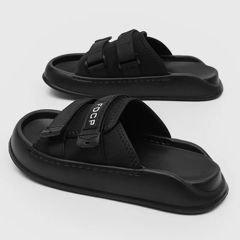 SOBB Rubber Foam Outsole Slip Resistant Abrasion Resistant Cushioning Slide Slippers Men's-5