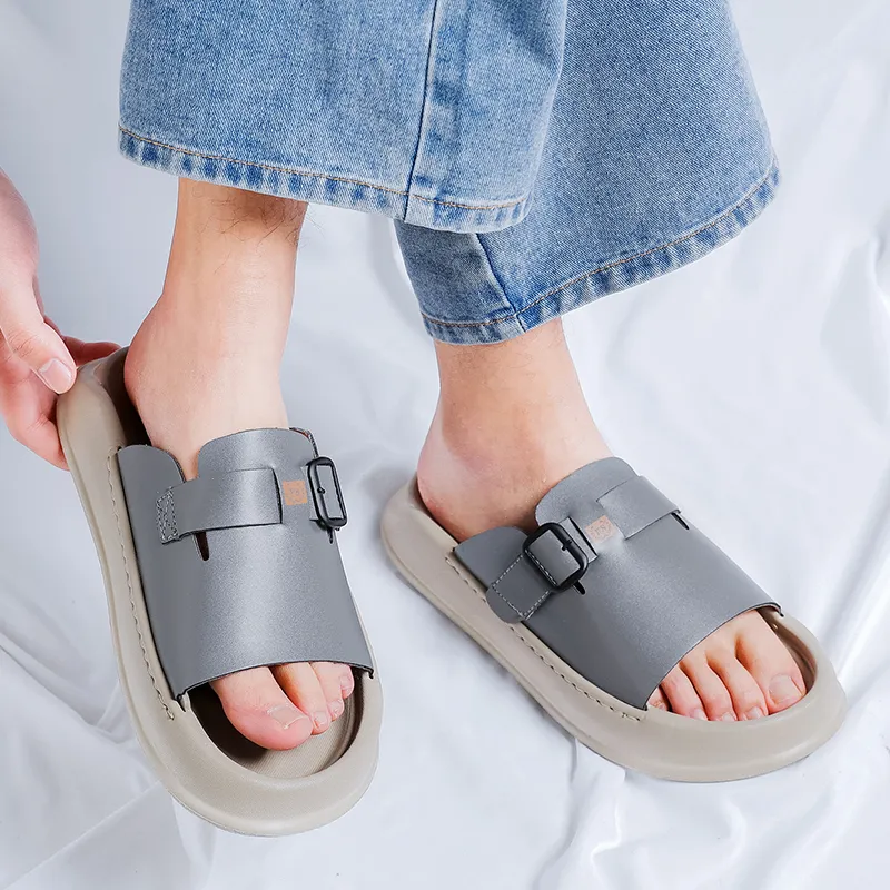 SOBB Rubber Sole Abrasion Resistant Cushioning Slide Slippers Men's-7