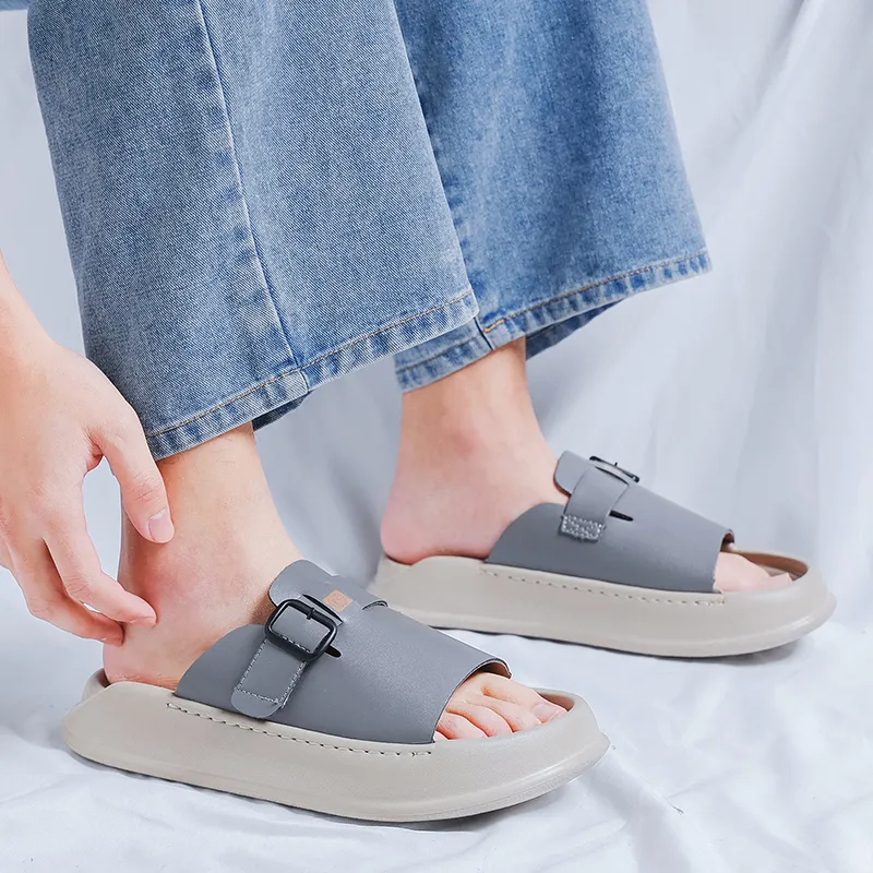 SOBB Rubber Sole Abrasion Resistant Cushioning Slide Slippers Men's-8