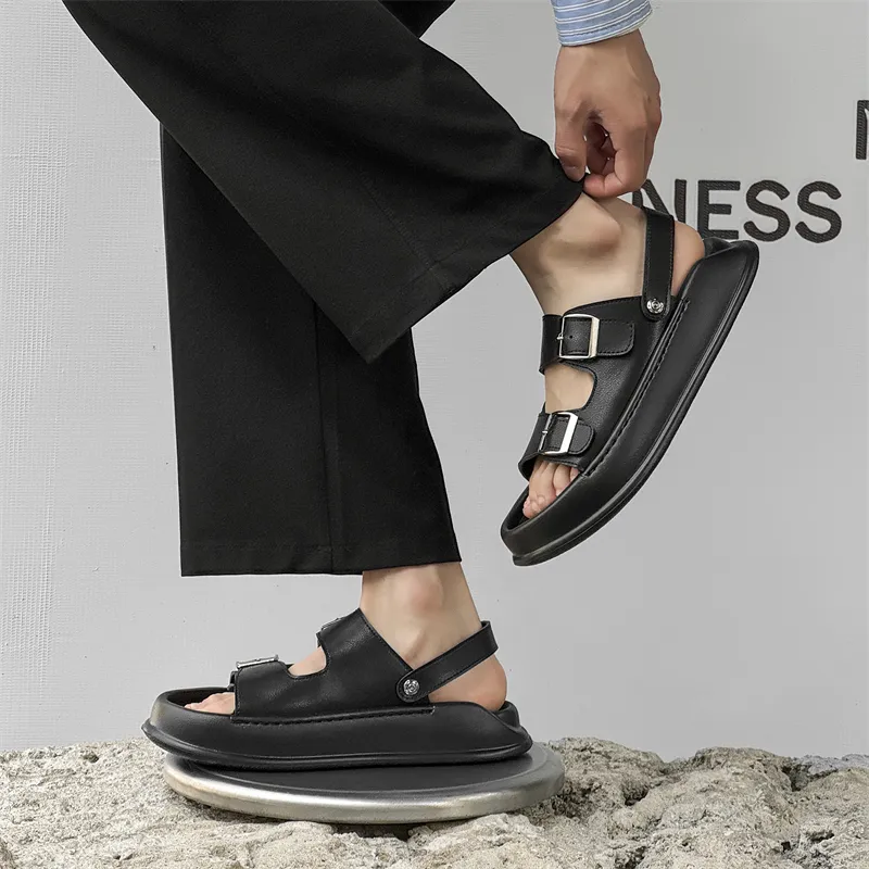 SOBB Beach Sandals Men Black-2