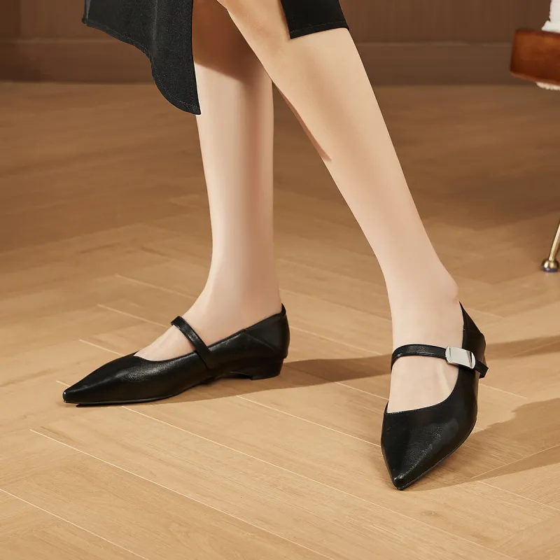 SOBB Casual Single Shoes 1.5cm Women's Beige-12