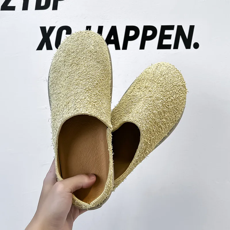 SOBB Rubber Sole Abrasion Resistant Slip Resistant Closed Toe Slippers Men's-47
