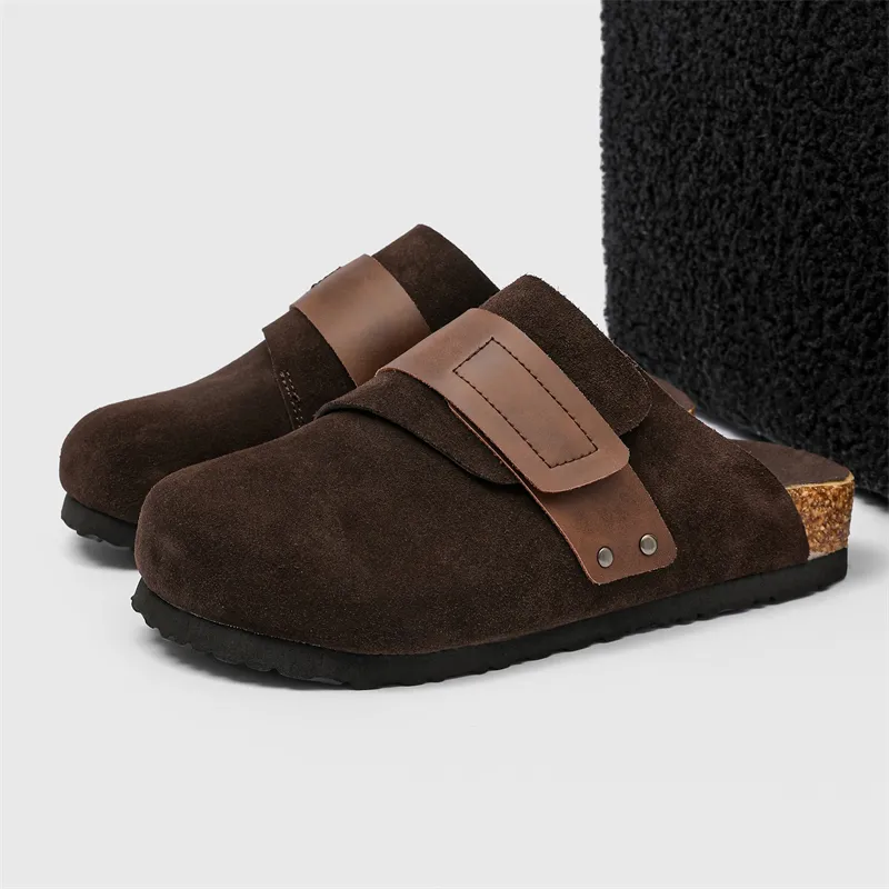 SOBB Rubber Sole Abrasion Resistant Slip Resistant Closed Toe Slippers Men's-7