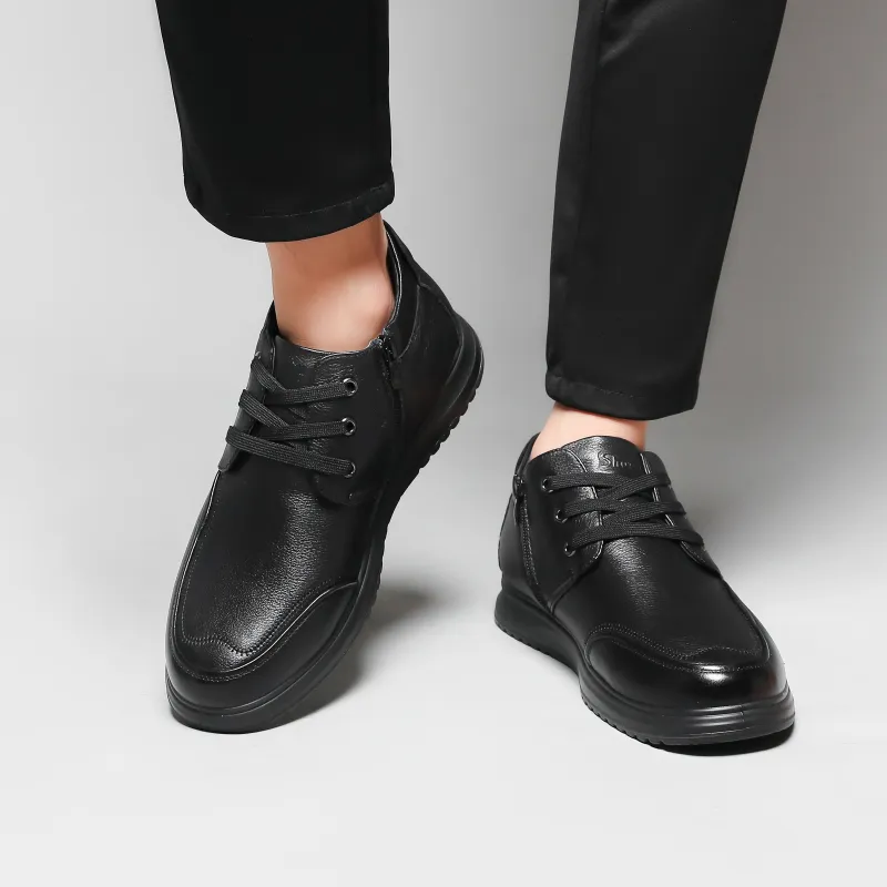 SOBB Dress Shoes Men Low Top Black-6