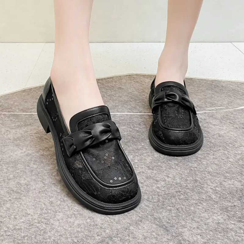 SOBB Loafers Women's Black/White-4
