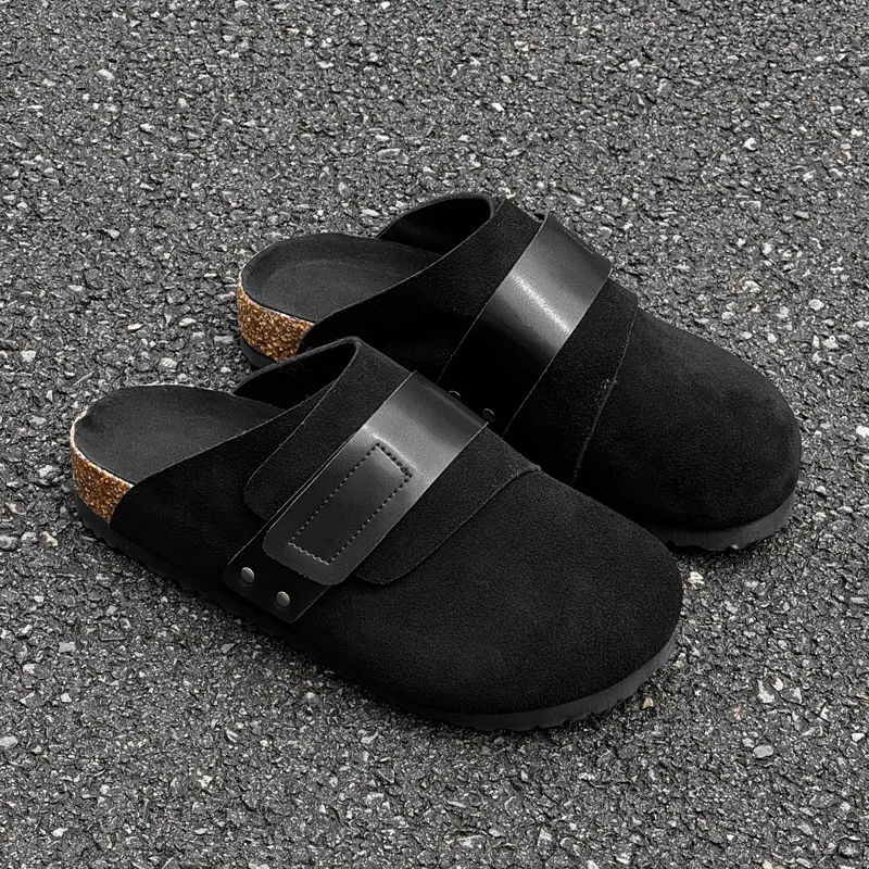 SOBB Rubber Sole Abrasion Resistant Slip Resistant Closed Toe Slippers Men's-2