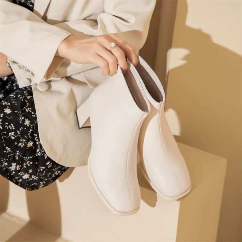 SOBB Ankle Boots Women's Black/White-4