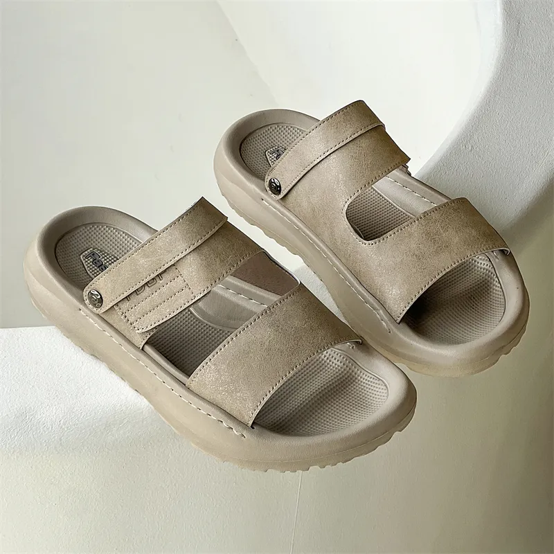 SOBB Beach Sandals Men Black/Gray-7