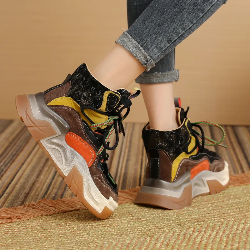 SOBB Cushioning Anti-Slip And Wear-Resistant High-Top Casual Shoes Women's-13