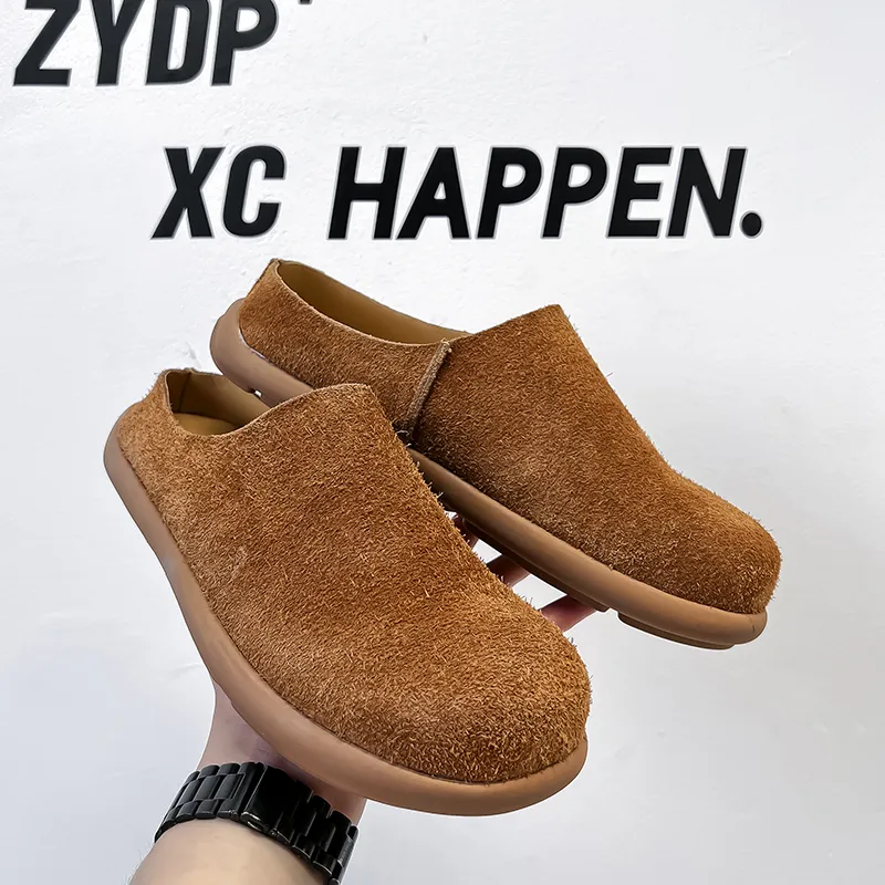 SOBB Rubber Sole Abrasion Resistant Slip Resistant Closed Toe Slippers Men's-34