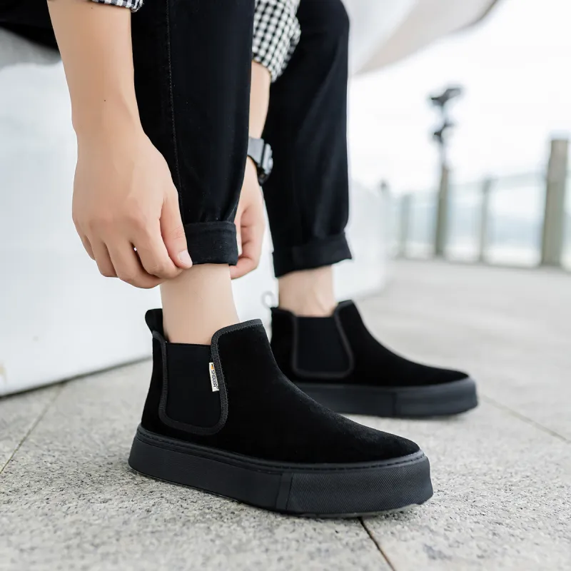 SOBB Short Chelsea Boots Men's Black-7
