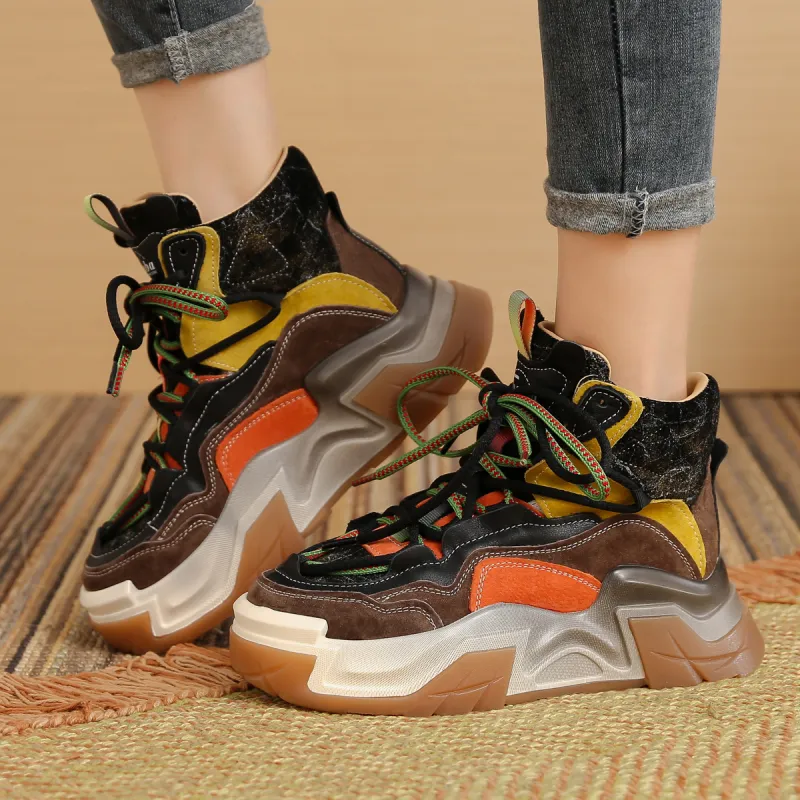 SOBB Cushioning Anti-Slip And Wear-Resistant High-Top Casual Shoes Women's-15