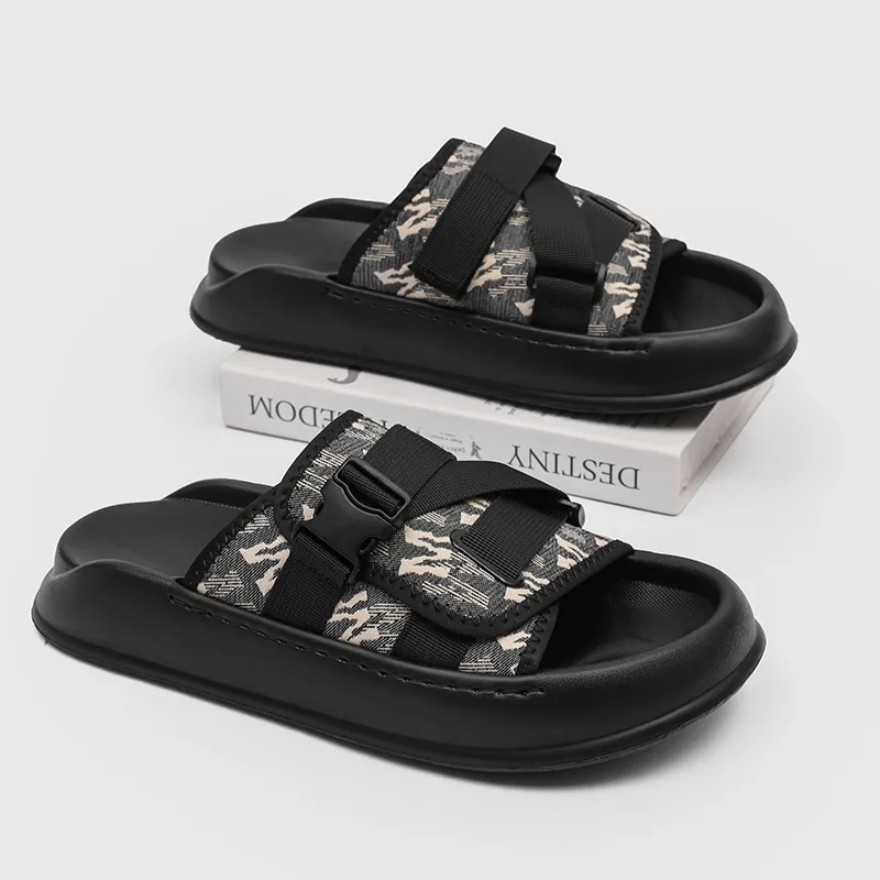 SOBB Abrasion Resistant Cushioning Slide Slippers Men's-5