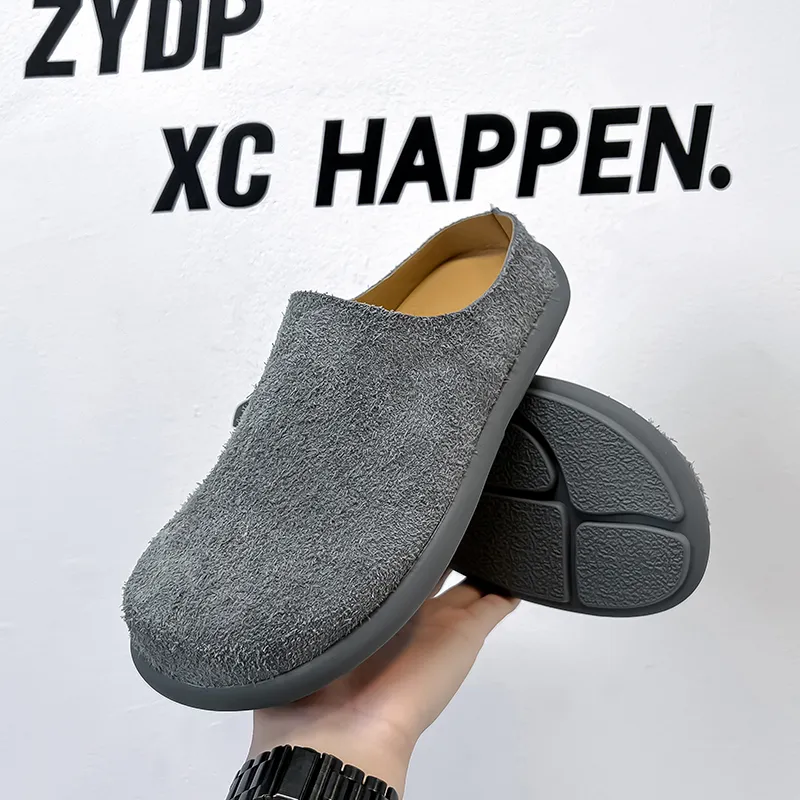 SOBB Rubber Sole Abrasion Resistant Slip Resistant Closed Toe Slippers Men's-20