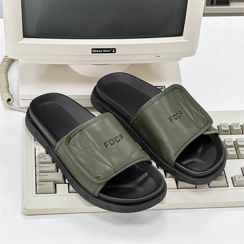 SOBB Rubber Sole Slip Resistant Abrasion Resistant Cushioning Slide Slippers Men's-11