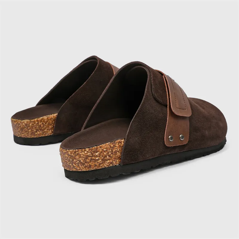 SOBB Rubber Sole Abrasion Resistant Slip Resistant Closed Toe Slippers Men's-11