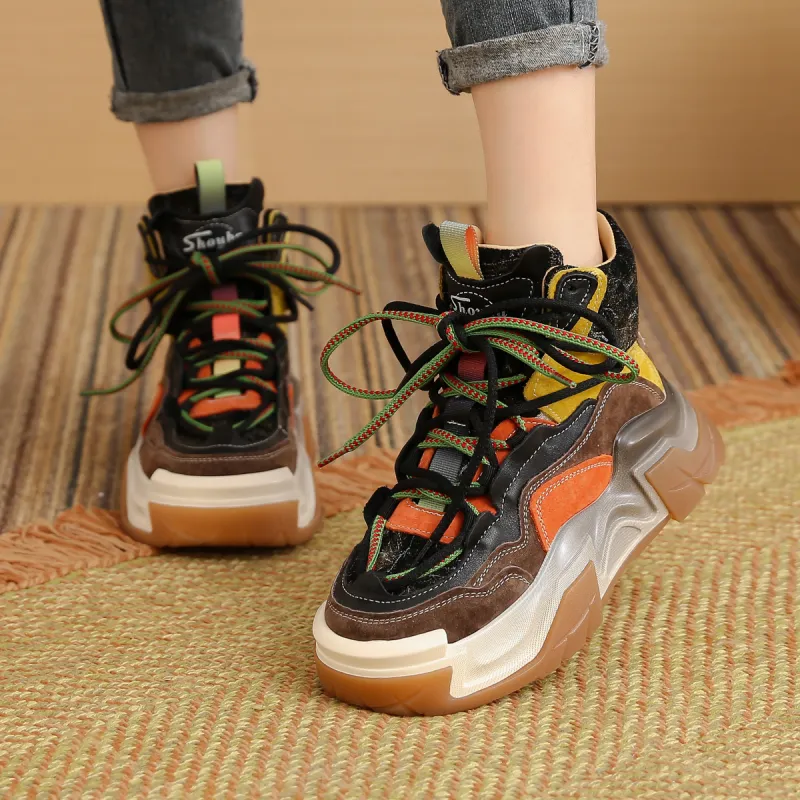SOBB Cushioning Anti-Slip And Wear-Resistant High-Top Casual Shoes Women's-12