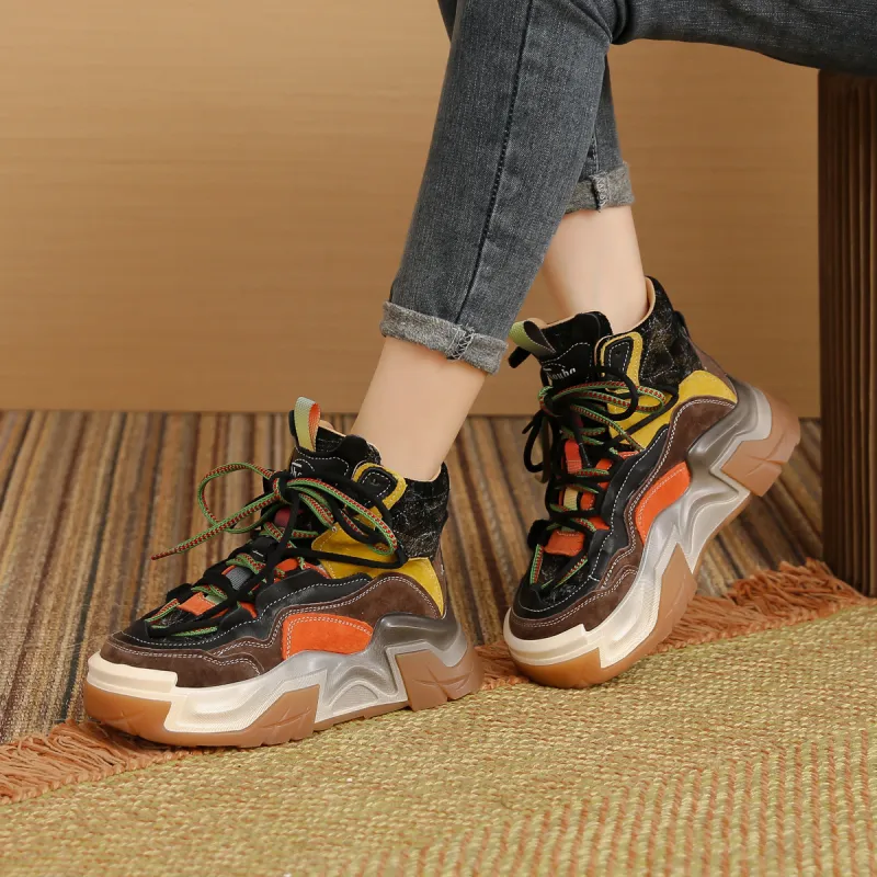 SOBB Cushioning Anti-Slip And Wear-Resistant High-Top Casual Shoes Women's-14