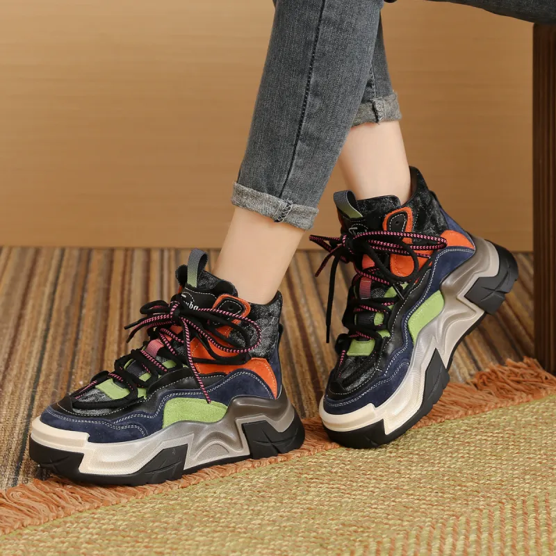 SOBB Cushioning Anti-Slip And Wear-Resistant High-Top Casual Shoes Women's-5