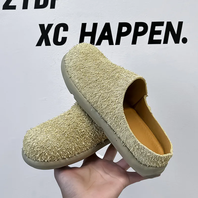 SOBB Rubber Sole Abrasion Resistant Slip Resistant Closed Toe Slippers Men's-45