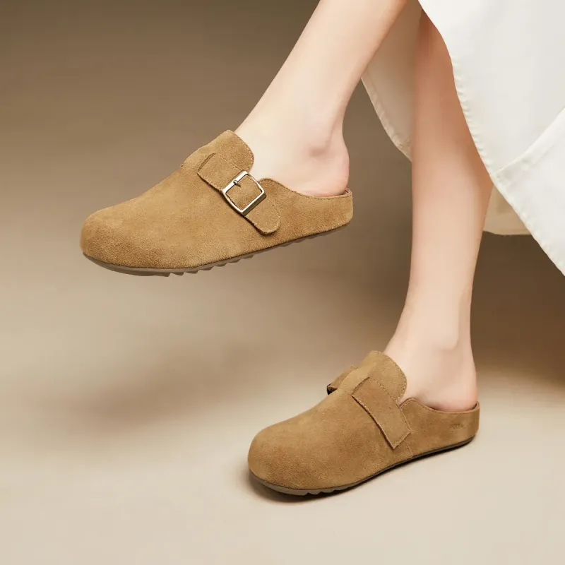SOBB Rubber Sole Abrasion Resistant Slip Resistant Closed Toe Slippers Women's-7