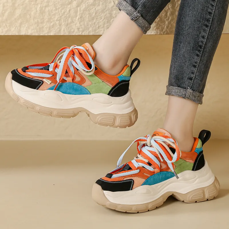 SOBB Low Top Chunky Sneakers Women's-4