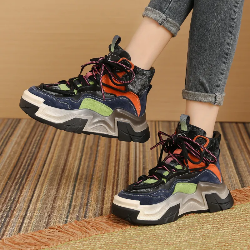 SOBB Cushioning Anti-Slip And Wear-Resistant High-Top Casual Shoes Women's-4